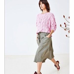 Ulla Johnson Dinan Belted Midi Skirt